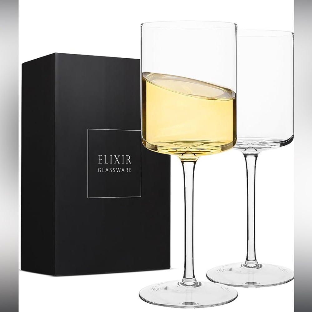 NEW Modern Elegant 14oz Wine Glasses - Set of 2